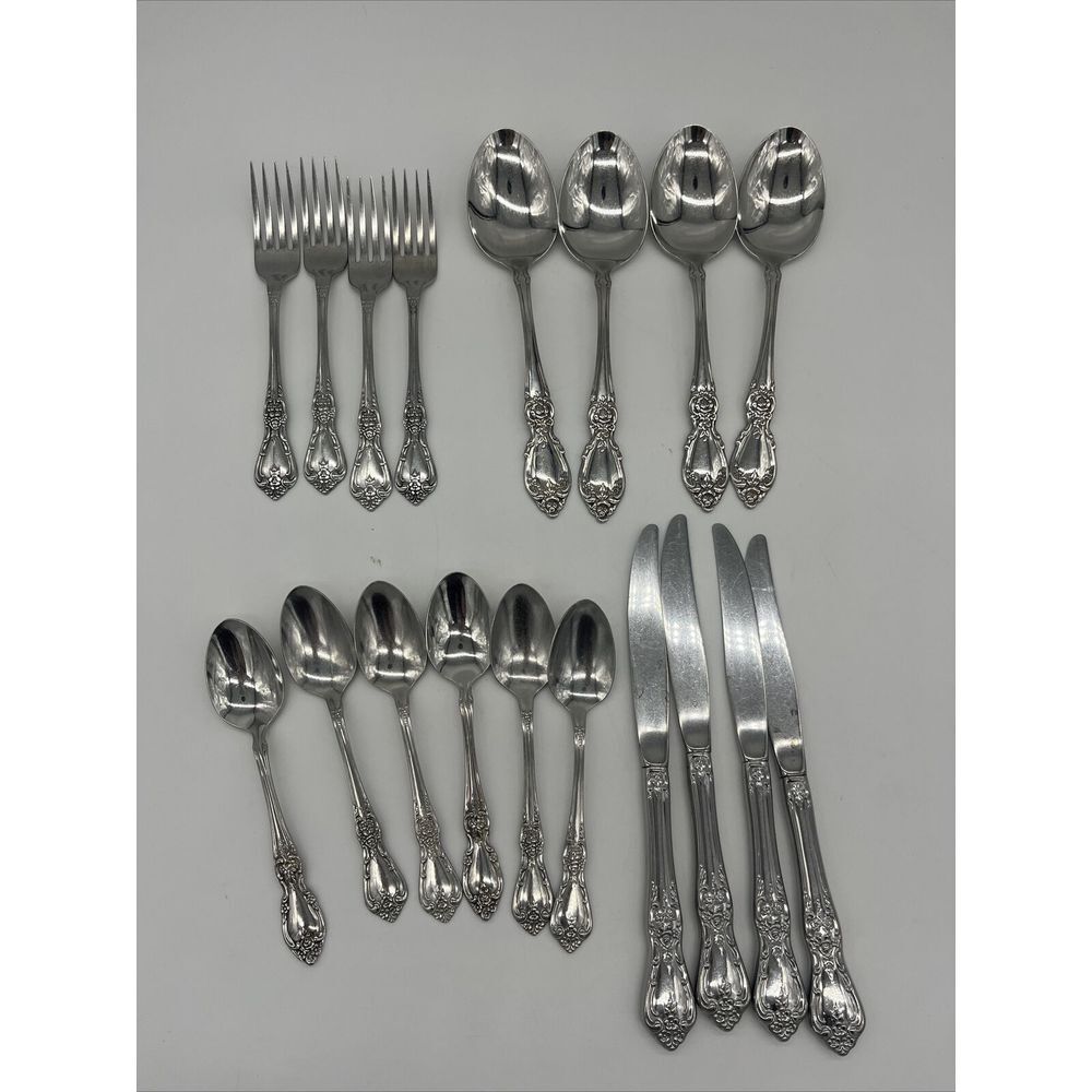 Oneida WM A Rogers GALVESTON Stainless Steel Flatware Spoons Forks Knives